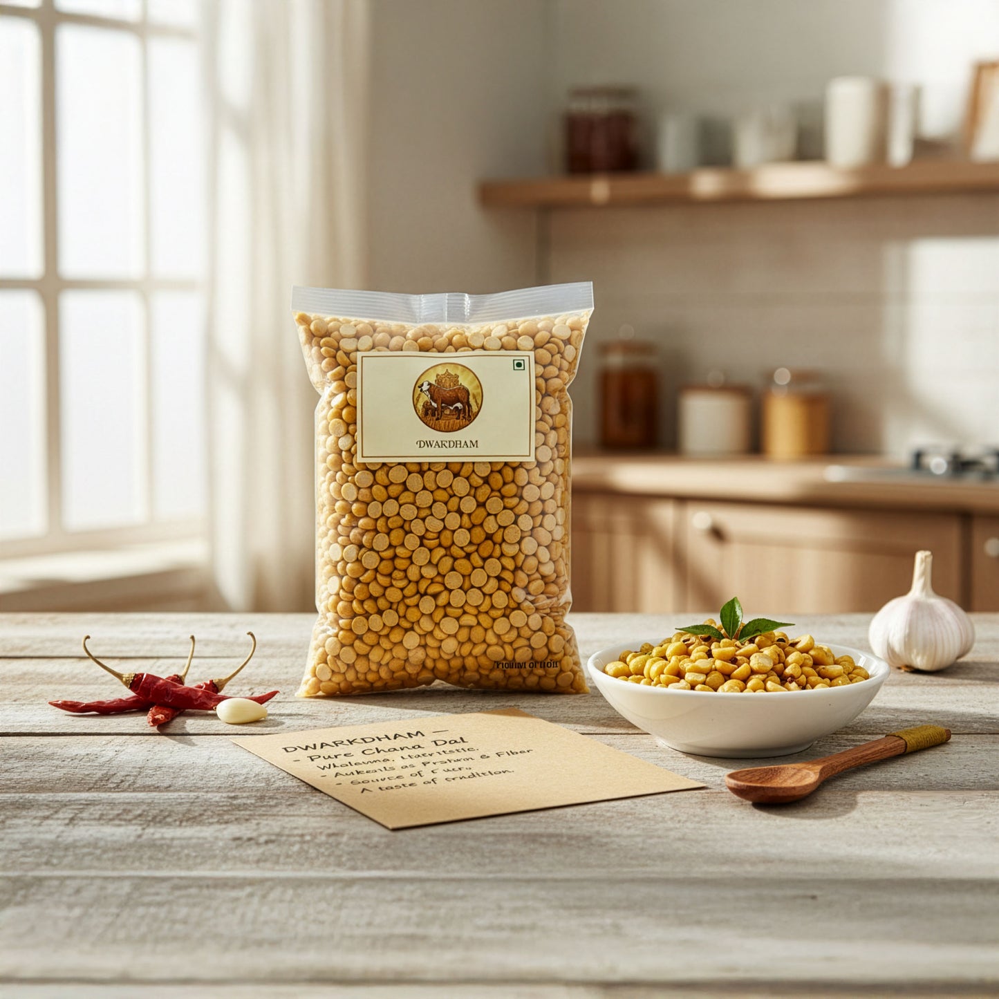 DwarDham Natural Chana Daal | Pure & Unpolished