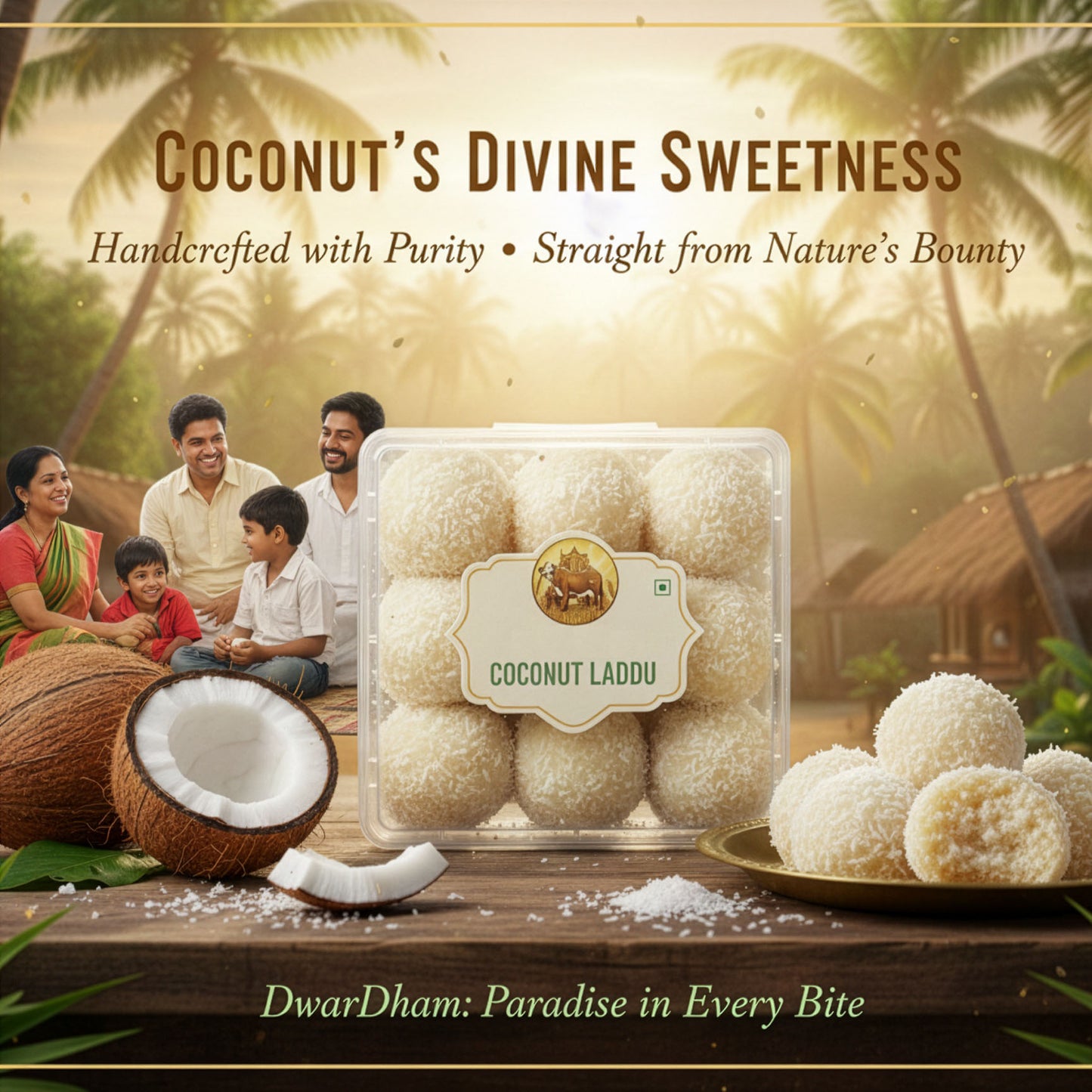 DwarDham Coconut Laddu